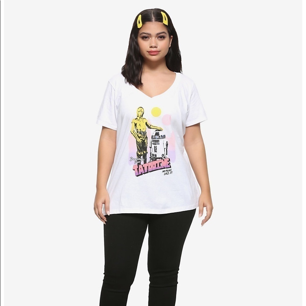 Star Wars Greetings From Tatooine Girls T-Shirt SZ 2XL